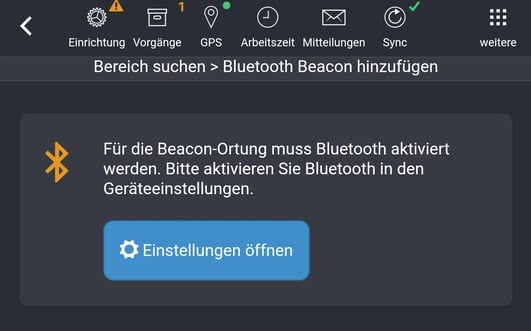 COREDINATE_Help_Beacons_einlernen_Bluetooth_Bacon_hinzufuegen_01