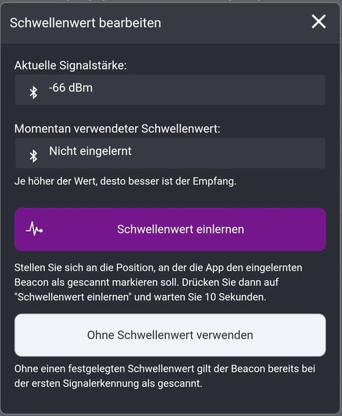 COREDINATE_Help_Beacons_einlernen_Schwellwert_bearbeiten_01