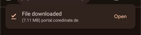 App file downloaded