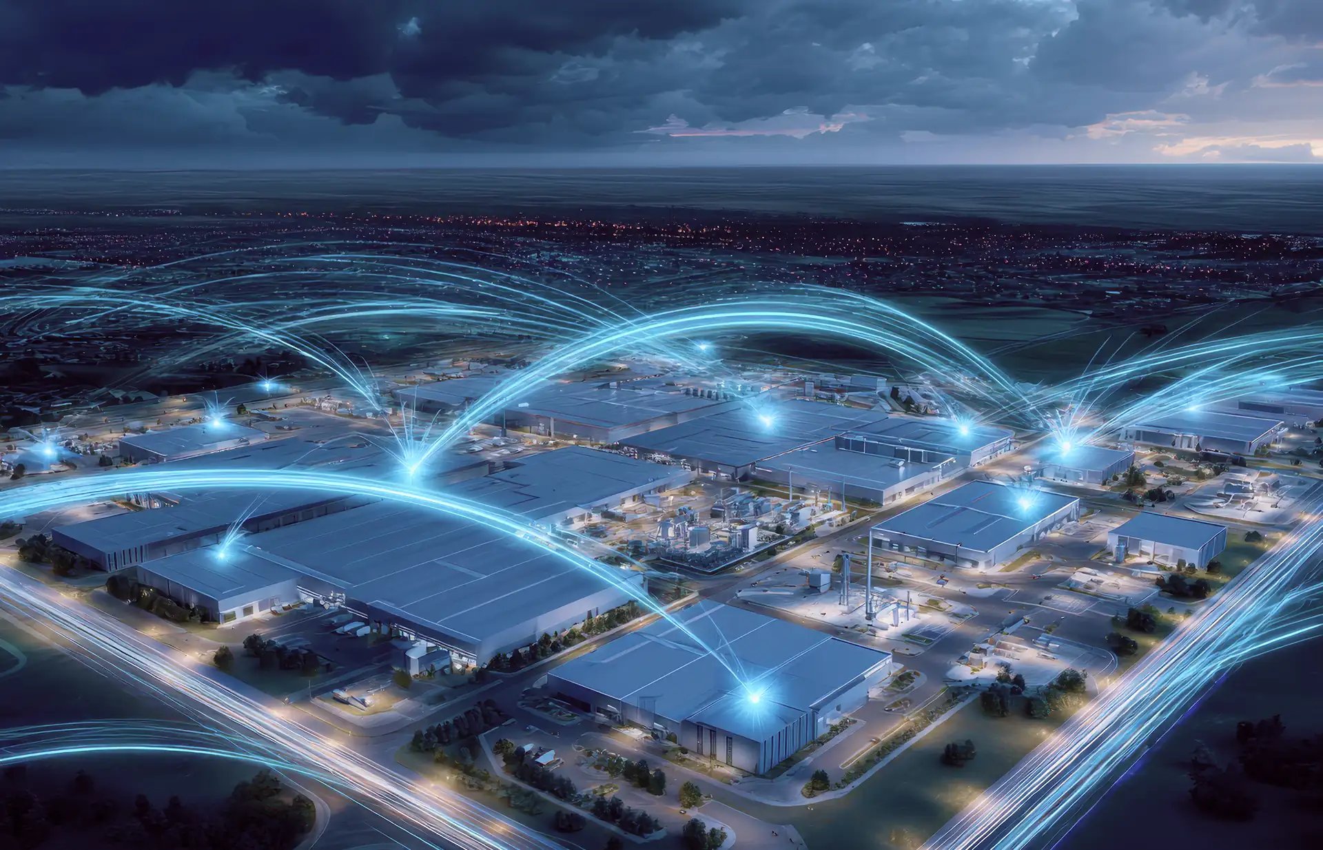 Visualisierung eines industriellen Geländes mit vernetzten Bluetooth-Beacons – Echtzeitdaten und automatische Präsenznachweise