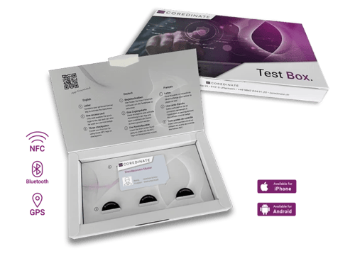 COREDINATE test kit box