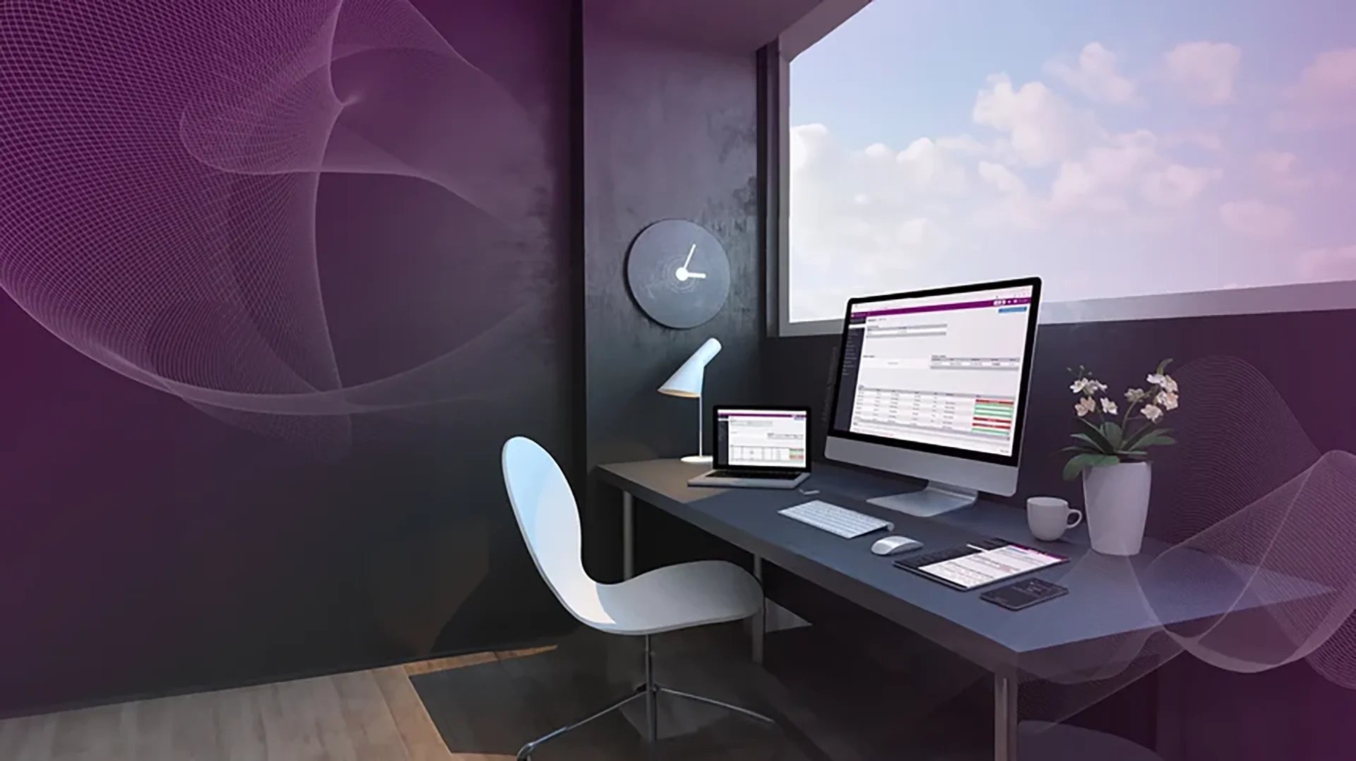 Monitor, portátil, tableta y smartphone con el portal COREDINATE abierto