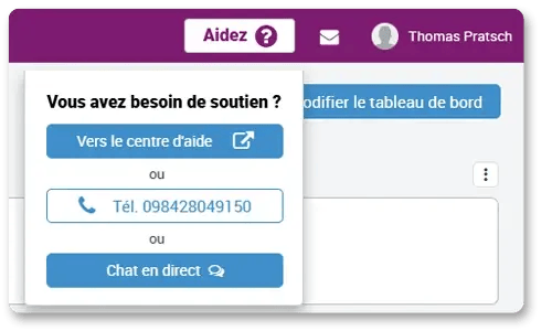 Aide pour le portail en ligne