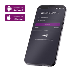 Pantalla de inicio de sesión del smartphone Sistema operativo iOS y Android
