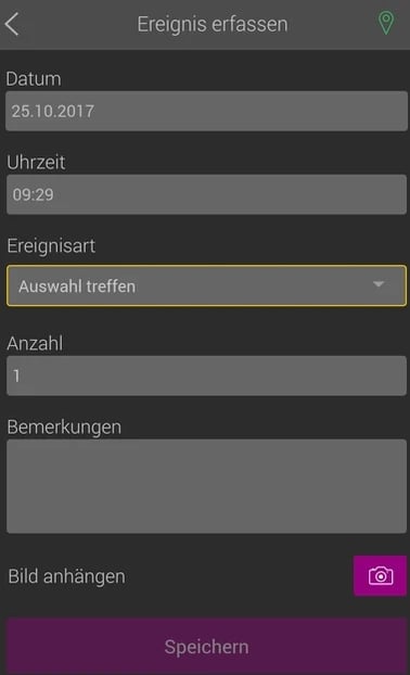 App_Ereignis_erfassen_auswahl_treffen