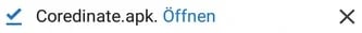 Coredinate_Apk_oeffnen