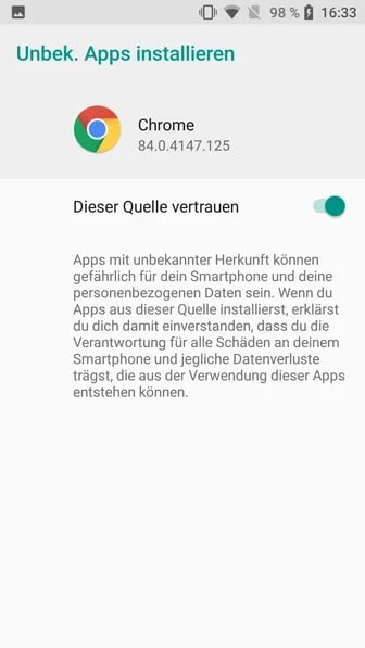 Unbekannt_Apps_installieren