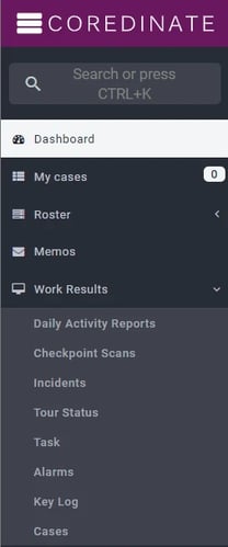 work results, portal, online guard patrol system