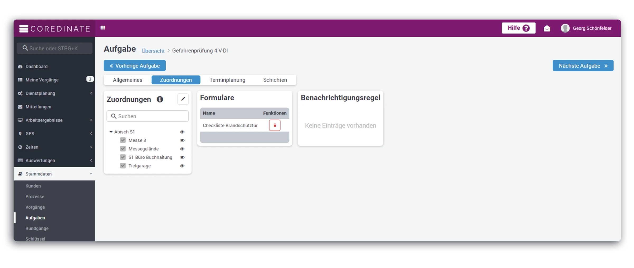 Aufgaben, Terminplanung, Objektschutz, Sicherheitssoftware, SAAS, Wächterkontrollsystem