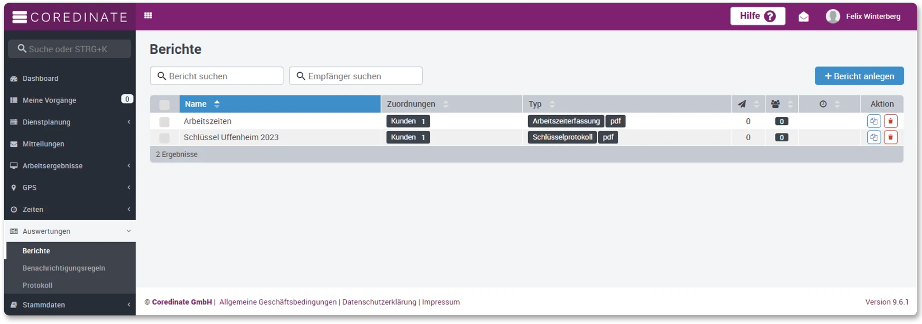 Berichte anlegen, OWKS, digitale Kommunikation, Digitalisierung, Auswertung