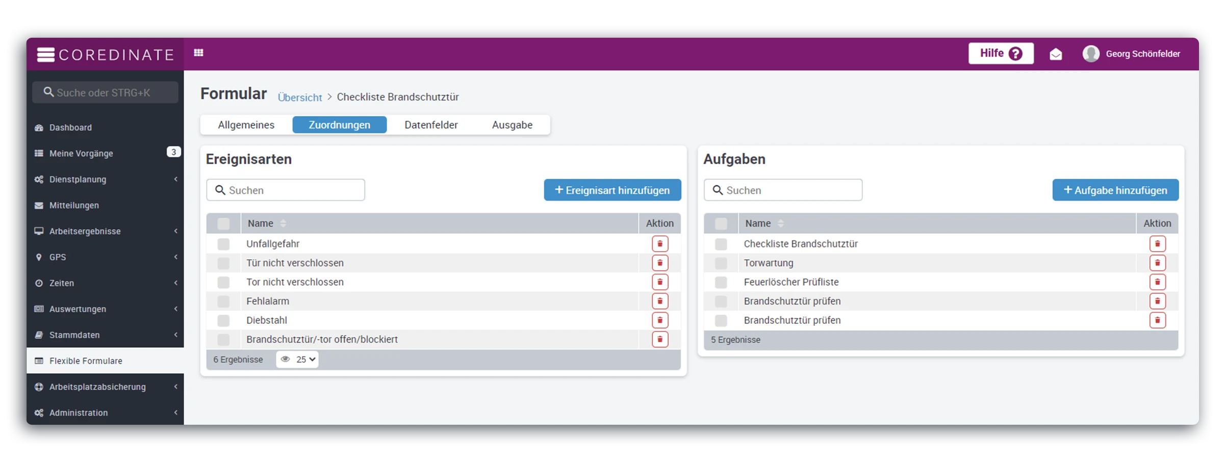 Flexible Formulare, Datenerfassung, Objektschutz, Sicherheitssoftware, SAAS, Wächterkontrollsystem