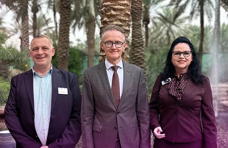 COREDINATE à l'ambassade d'Allemagne à Riyad, en Arabie Saoudite, avec l'ambassadeur Michael Kindsgrab