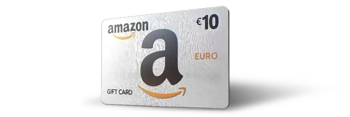 Beispiel Amazon-Gutschein über 10 Euro freigestellt mit Schatten