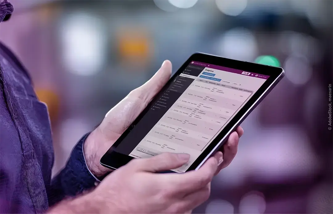OREDINATE Facility Management auf Tablet