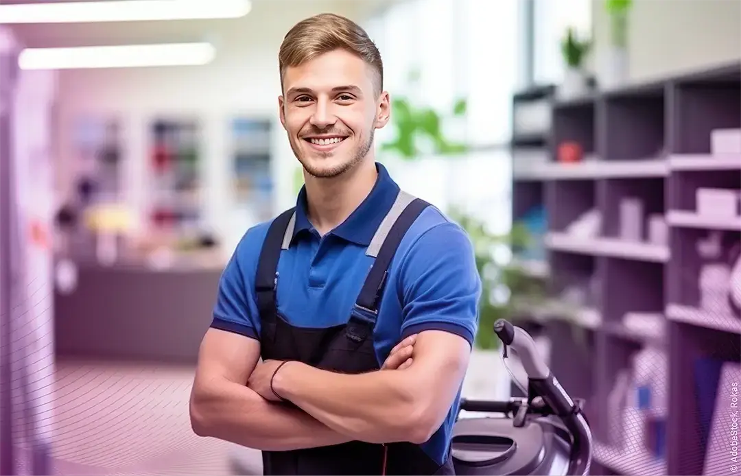 Facility Manager at work.