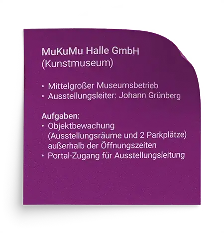 Sticky Note Post-it Kundenprofil