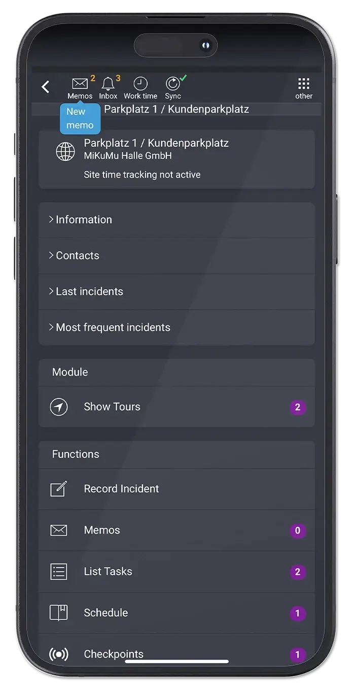 Dark Mode modules in the app.