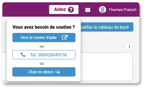 Aide pour le portail en ligne