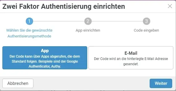 2FA-einrichten