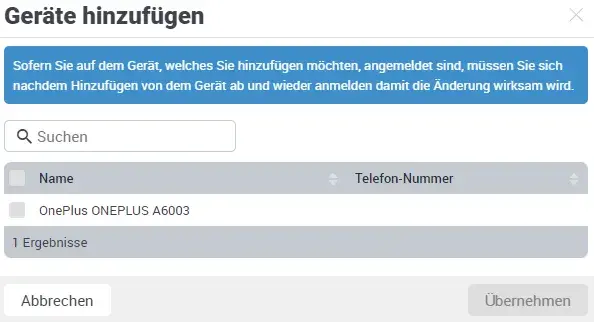Alarmprofil, Ueberwachte Geraete, einstellungen, Arbeitsplatzsicherung, hinzufuegen