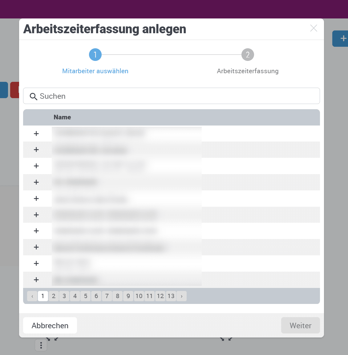 Arbeitszeiterfassung anlegen