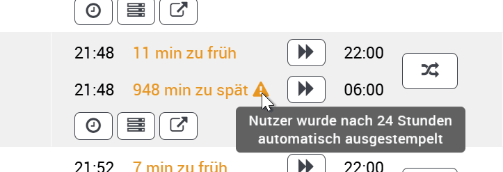 Automatisch austempeln
