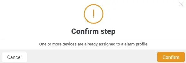 Alarm profile, Monitored devices, Settings, loneworkerprotection, security
