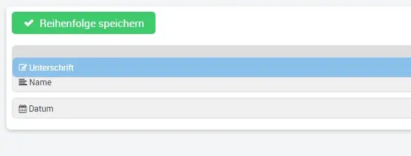 Formular anlegen siebenter Schritt