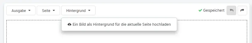 Formular anlegen Hintergrundbild hochladen