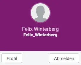 Profile, Dashboard, Abmelden