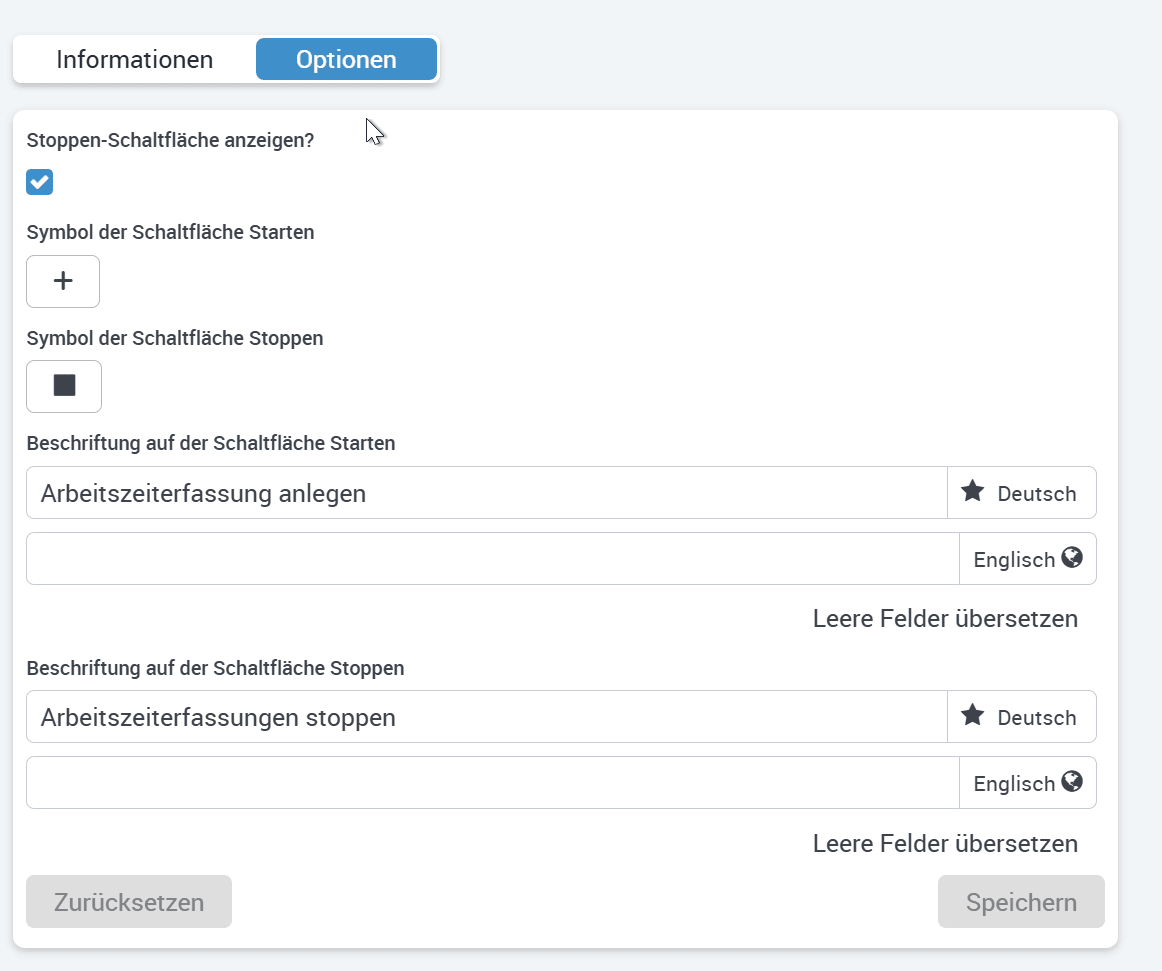 Schaltflaeche Symbolen